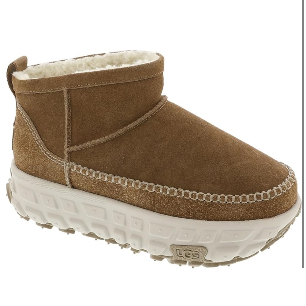UGG Tan Suede Slip-On Boots